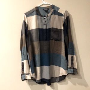 Lucky Brand plaid henley